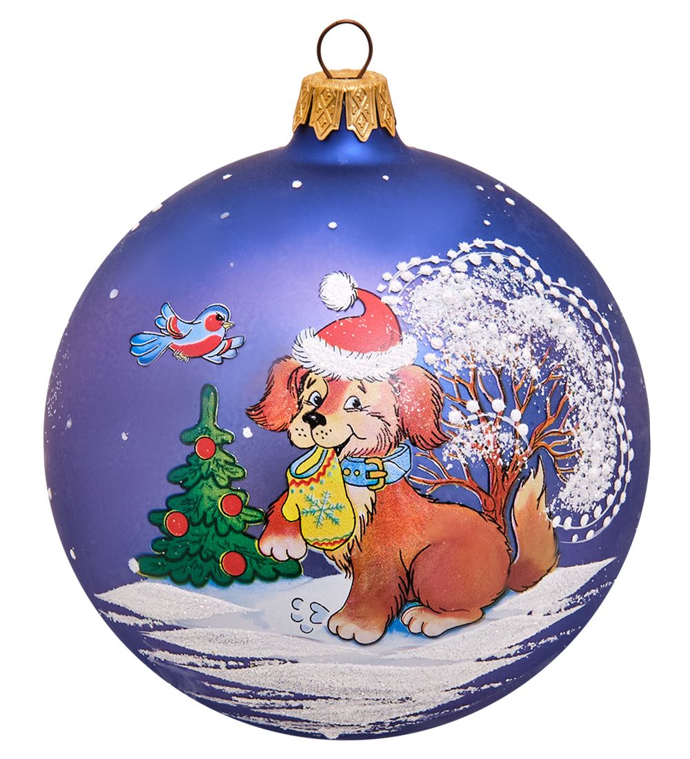 Элита НФШ-1487/2 Ел.украшение Шар «Собачка» 100 мм