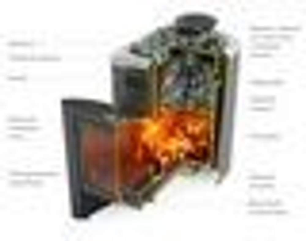 Печь для бани TMF Саяны XXL 2015 Inox Витра с закрытой каменкой и теплообменником