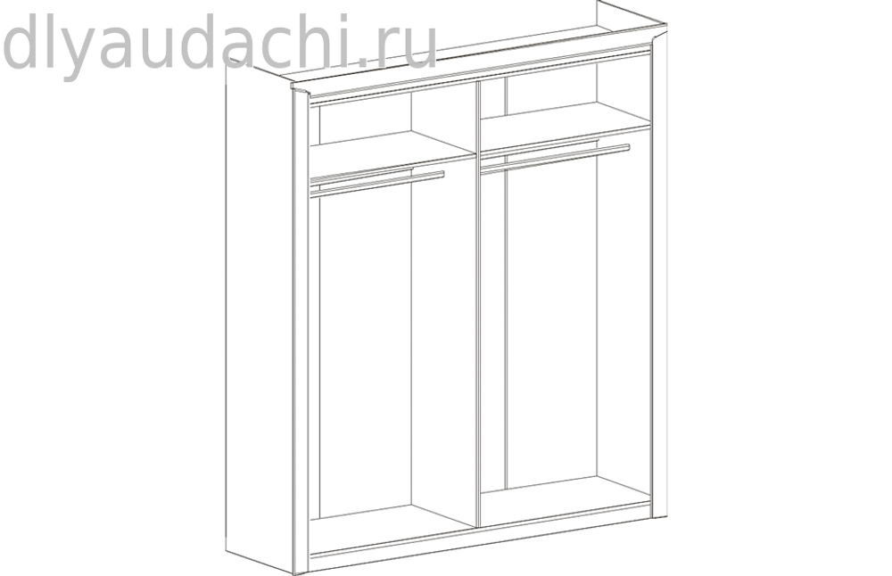 Шкаф 4 дв. "Соренто" спальня Дуб бонифаций