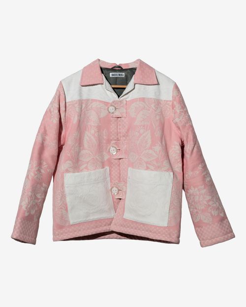 Куртка Soeurs Пыльно-Розовая с Белым