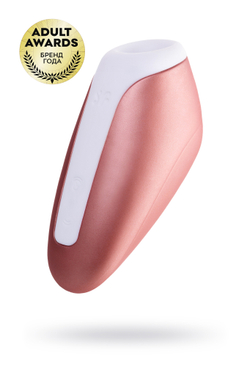 Вакуум-волновой бесконтактный стимулятор клитора Satisfyer Love Breeze, силикон, розовый, 9,5 см.