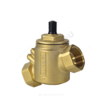 Клапан балансировочный автомат латунь R206A Ду 15 G1/2" A Ру25 ВР 0.27612 - 0.8244 м3/ч без ниппелей Giacomini R206AY013