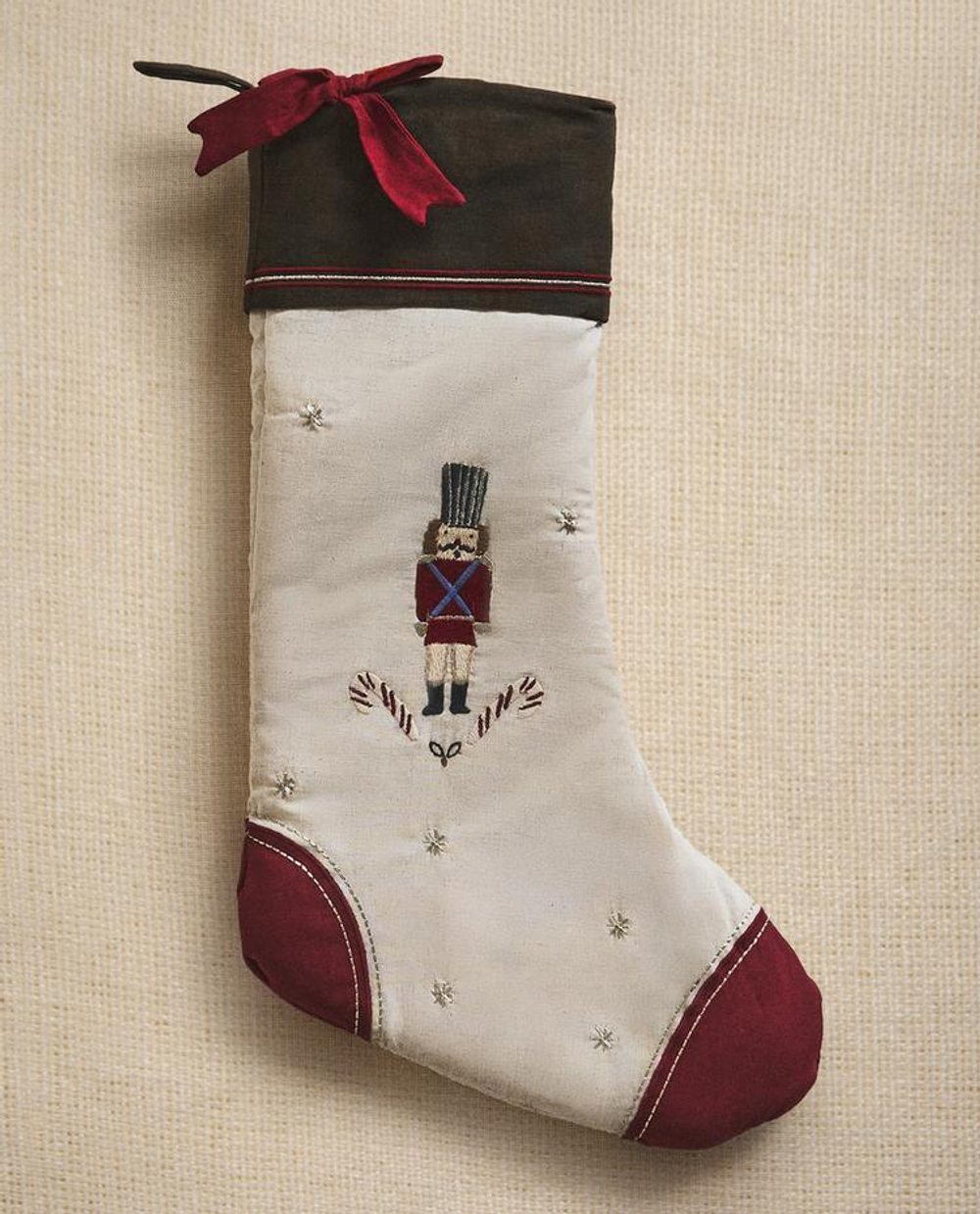 ZARA HOME РОЖДЕСТВЕНСКИЙ НОСОК С ВЫШИВКОЙ, РАЗНОЦВЕТНЫЙ