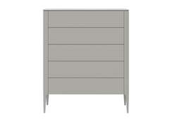 Комод Type 5 ящиков ширина 100 см (серо-бежевый)