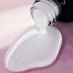 Каучуковая молочная файбер база с шиммером и витаминами Е и В5,11 мл