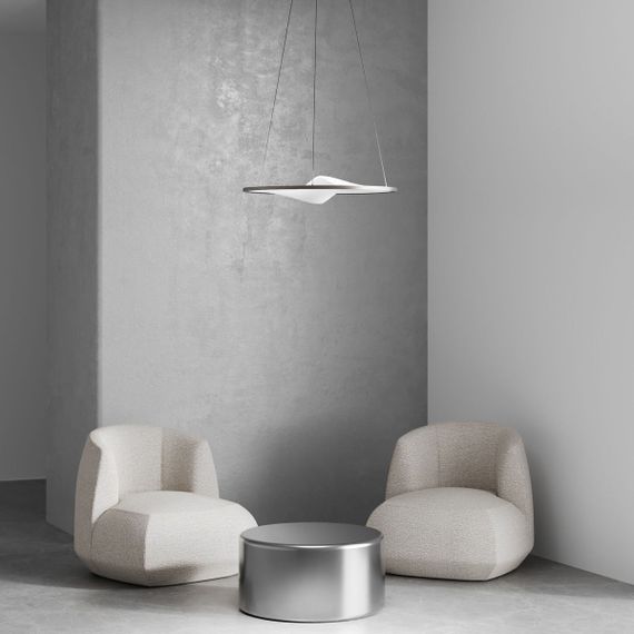 Подвесной светодиодный светильник Eurosvet Occhio 40026/1 LED серый