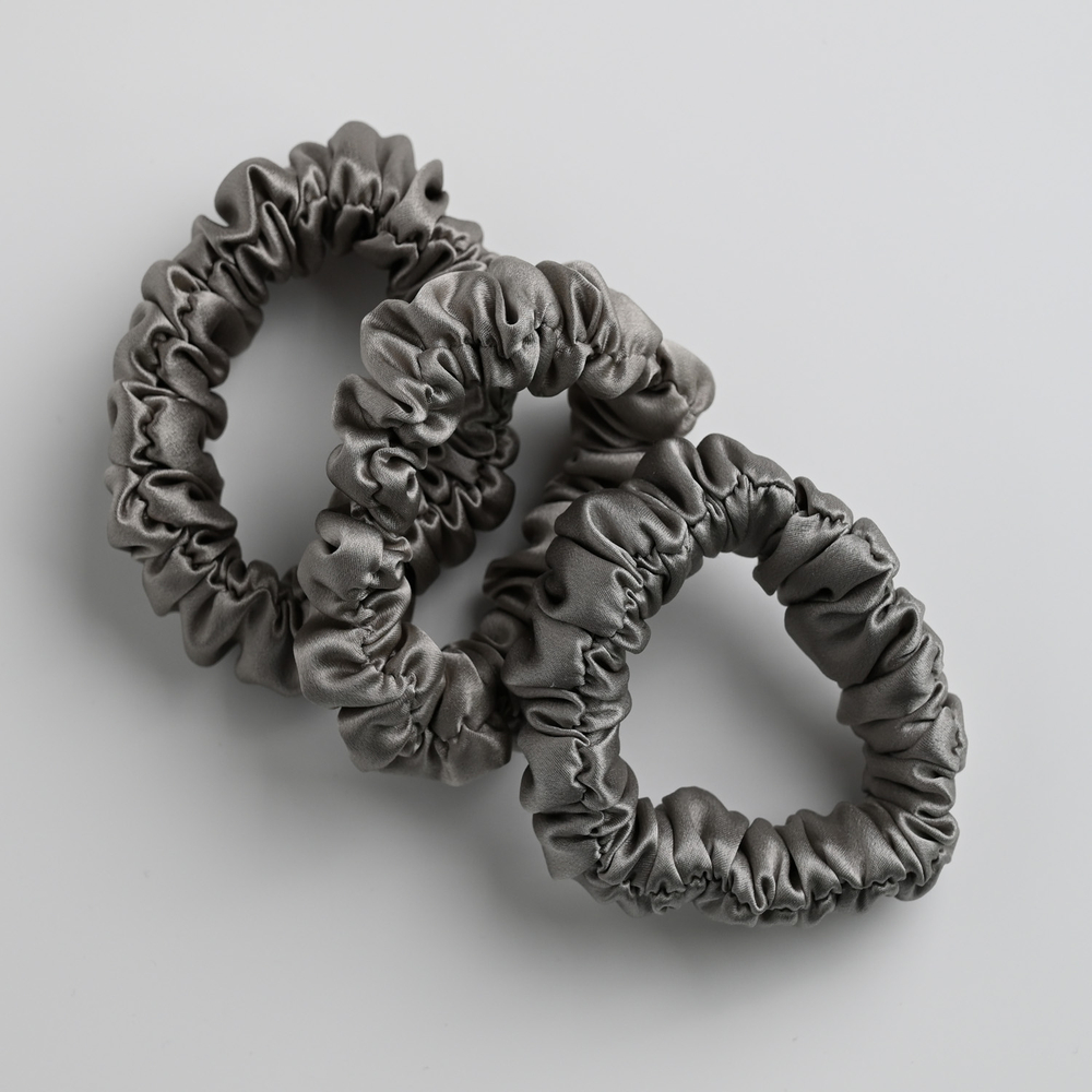 Набор резинок для волос "Medium" серый