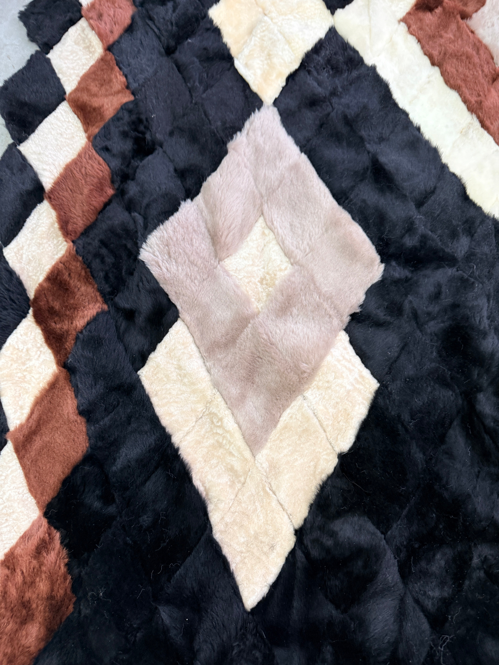 Покрывало меховое ковер из шкуры овчины