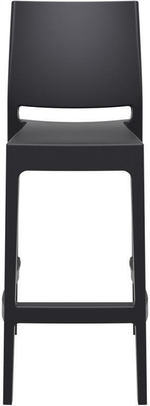 Стул пластиковый барный, Siesta Contract Maya Bar 75, черный