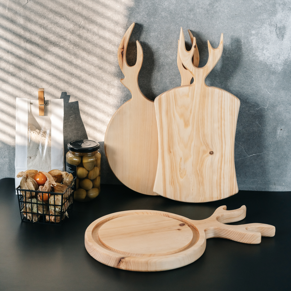 Набор разделочных досок из сибирского кедра 3 шт.  RDN30