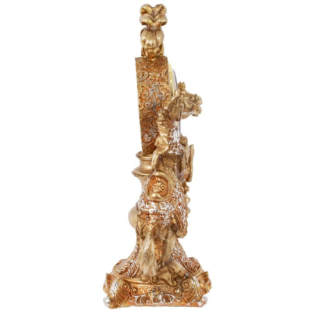 GAEM Фигурка декоративная "Лошади" с часами, L14,5 W9 H23 см