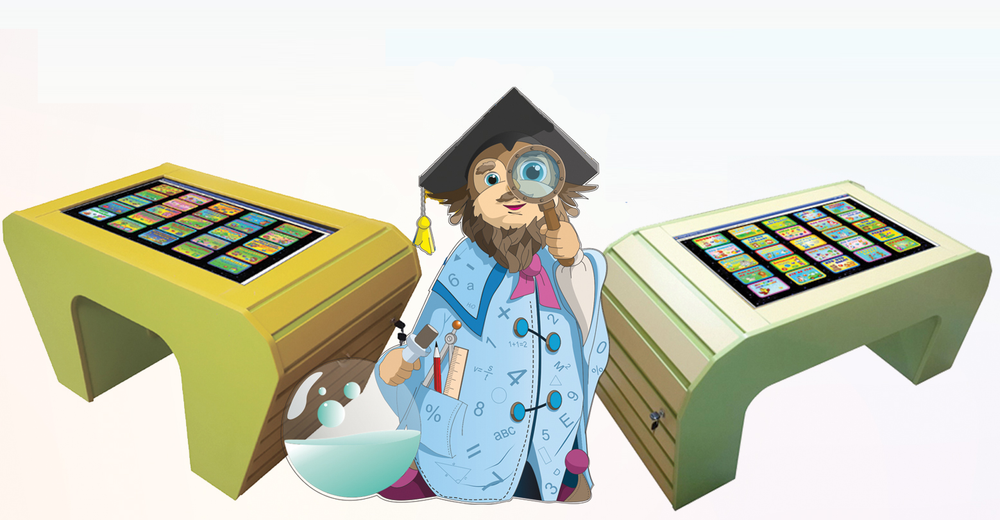 Интерактивный развивающий стол Зебрано