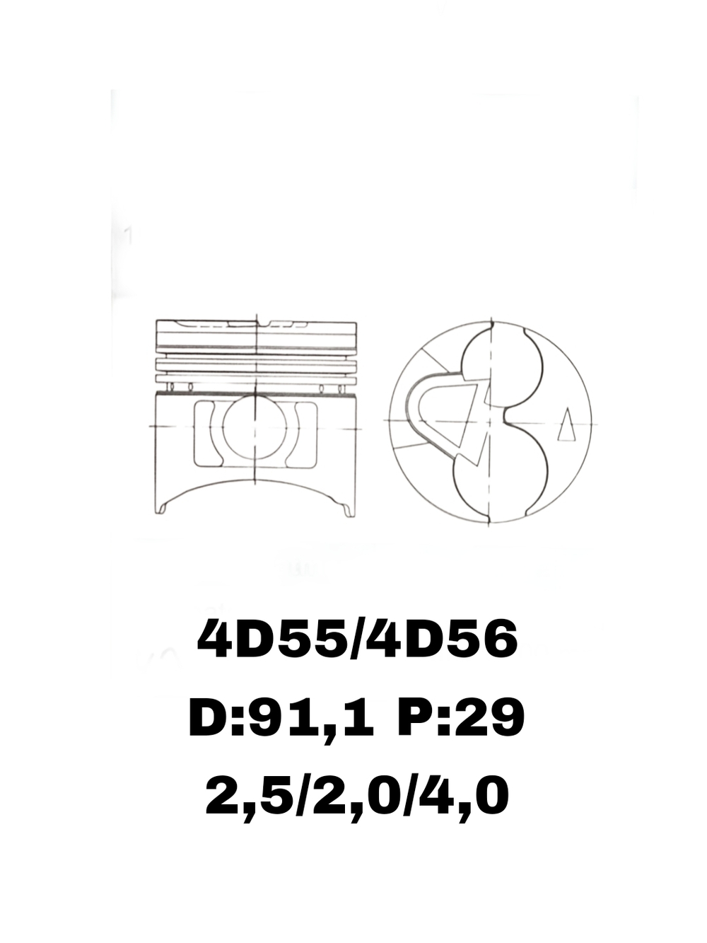 ПОРШНЯ 4D56T