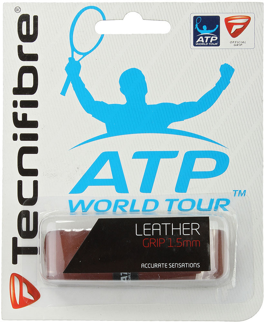 Теннисные намотки базовые Tecnifibre Leather 1P - Коричневый
