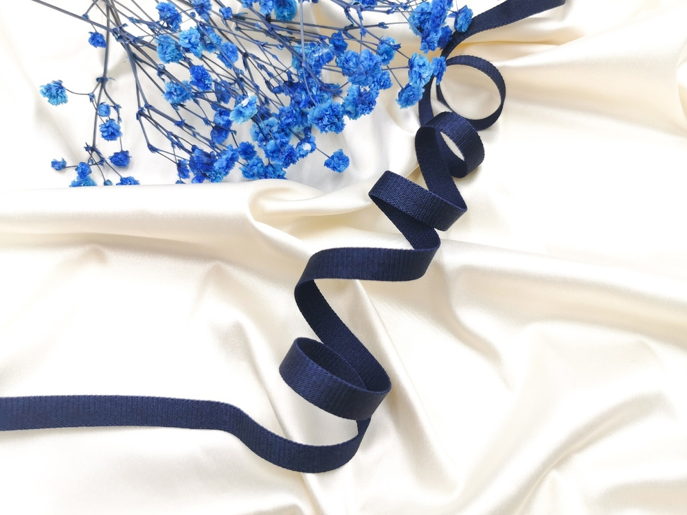 _Бретелечная резинка, 10 мм, ОПТ, темно-синяя, (Арт: BR640/10-061), уп