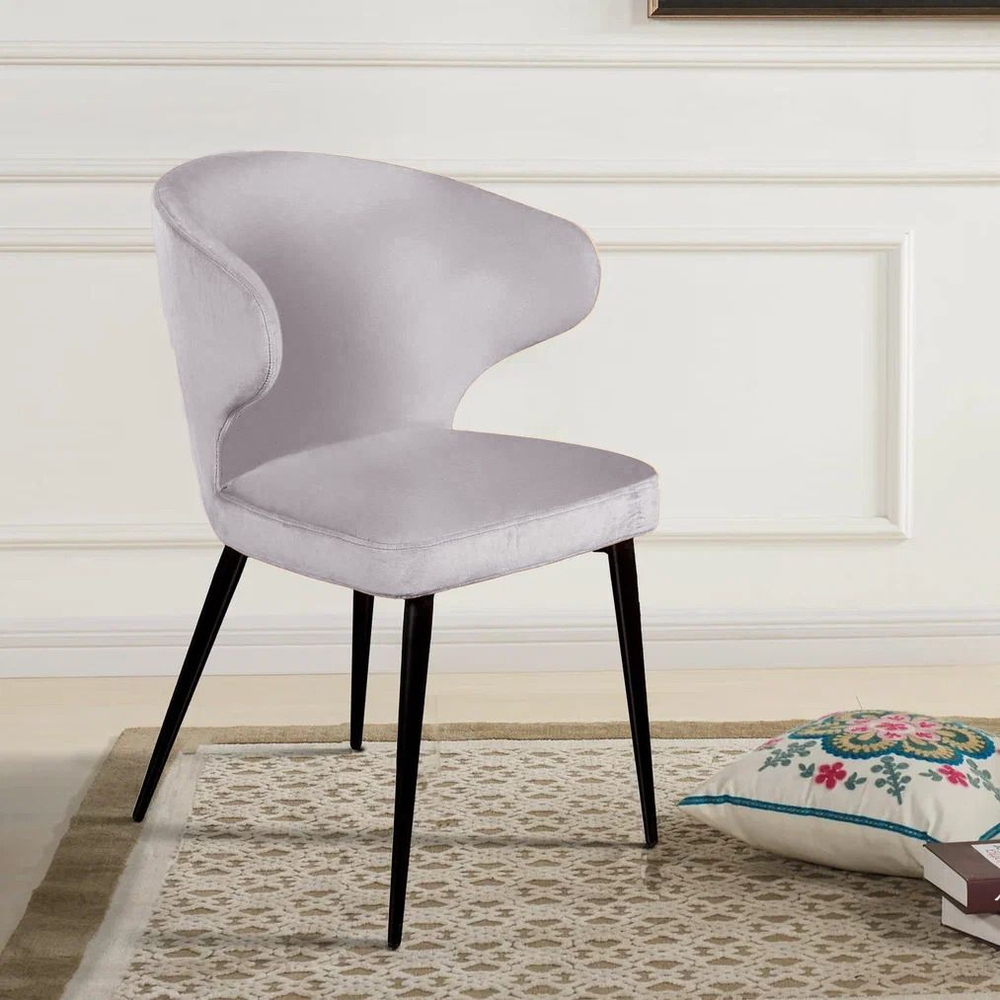 Стул Richard, бархат светло-серый 26