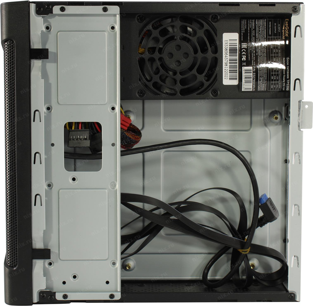 Корпус Desktop ExeGate FL-102 Black Mini-ITX 300W (24+4пин)
