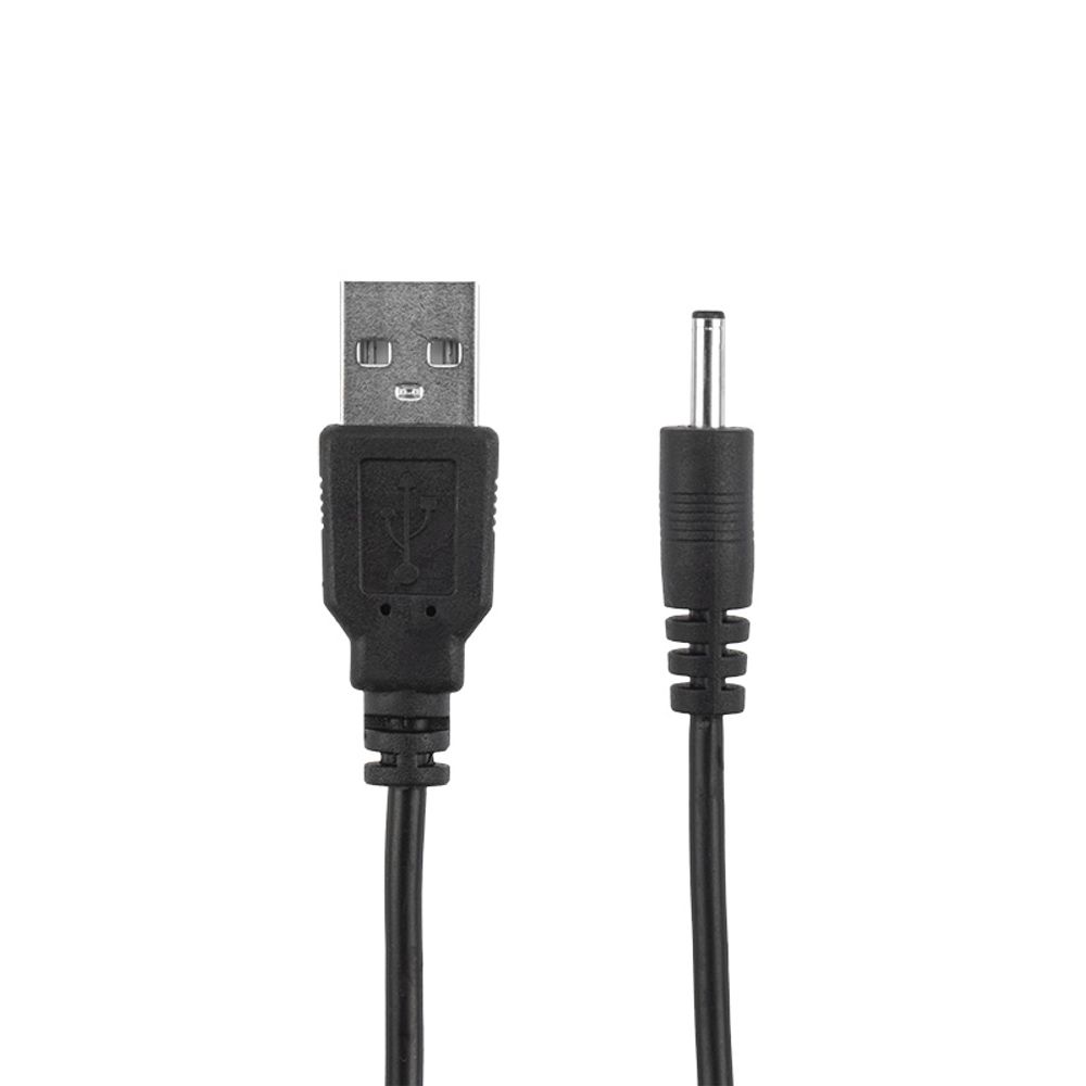 Кабель USB штекер - DC разъем питание 1,4х3,4 мм, спираль 1,5 метра REXANT