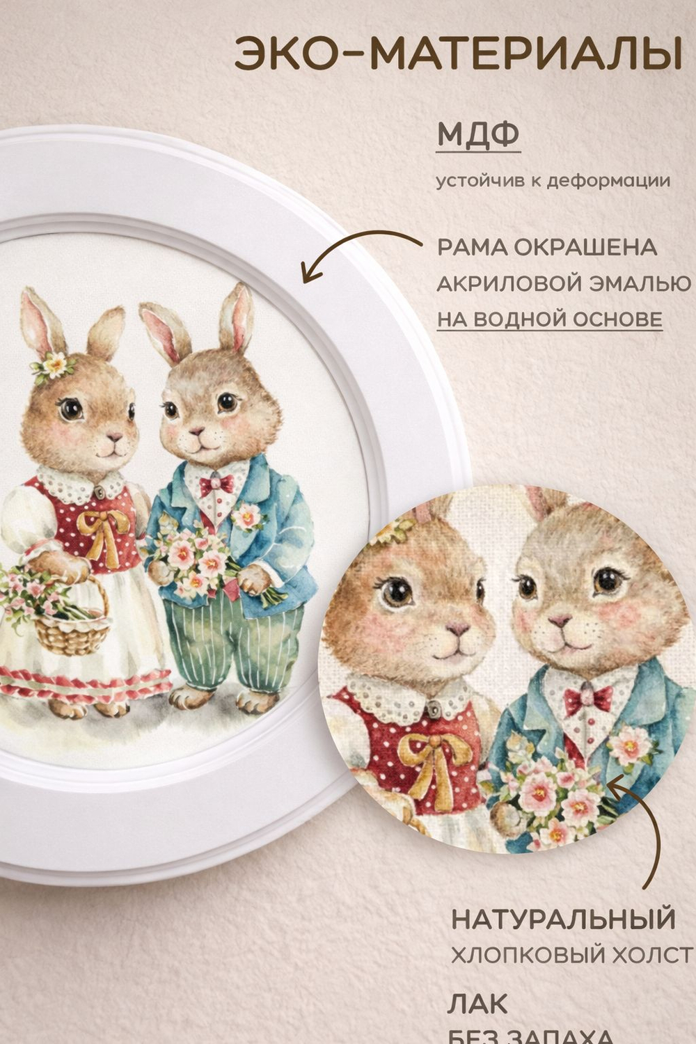 Картина на стену интерьерная на холсте 27 см