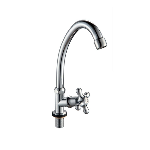 Кран набортный водоразборный TSB 013-07,металлизированный маховик, G1/2