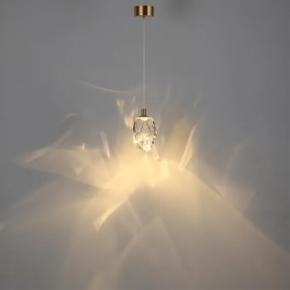 7114/4LC L-VISION ODL25 Подвесной светильник прозрачное  стекло/металл IP20 LED 4W 300Лм 3000K 200° 220V GEMME