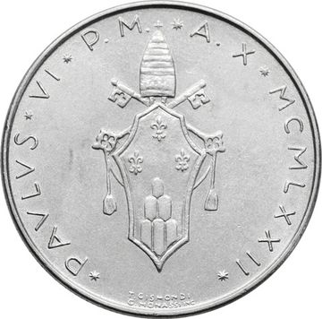 50 лир 1972 Ватикан