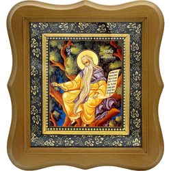 Давид Солунский (Фессалоникийский) Преподобный,  отшельник. Икона на холсте.