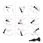 Вибромассажёр с пультом ДУ 9 режимов 16,5 см