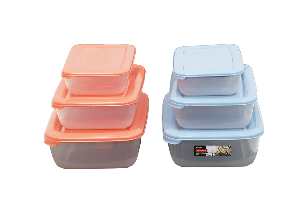 НАБОР ЕМКОСТЕЙ POLAR Д/ХРАНЕНИЯ ПРОДУКТОВ КОРАЛЛОВЫЙ 3ШТ РТ1685КОРАЛ