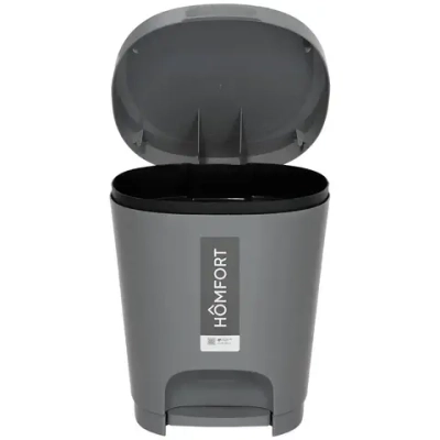 Контейнер для мусора YUTO 8л серый 250х292мм