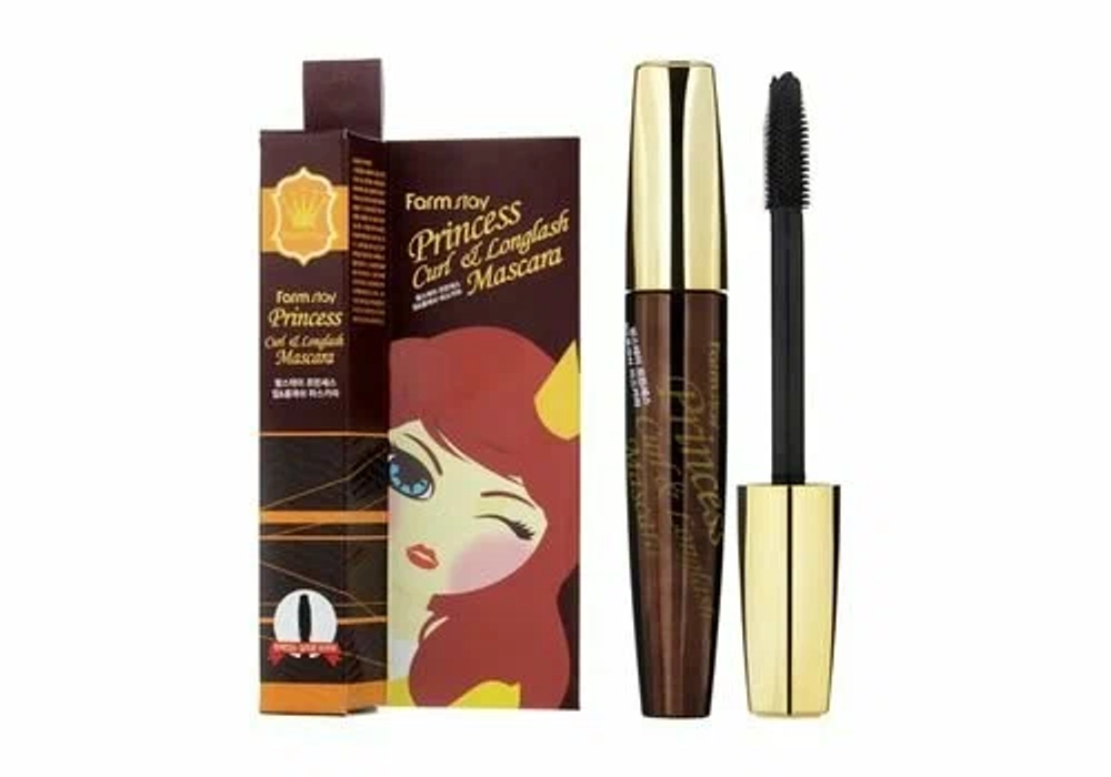 FARMSTAY Тушь для ресниц удлиняющая и подкручивающая - Princess Curl & Longlash Mascara, 12мл.