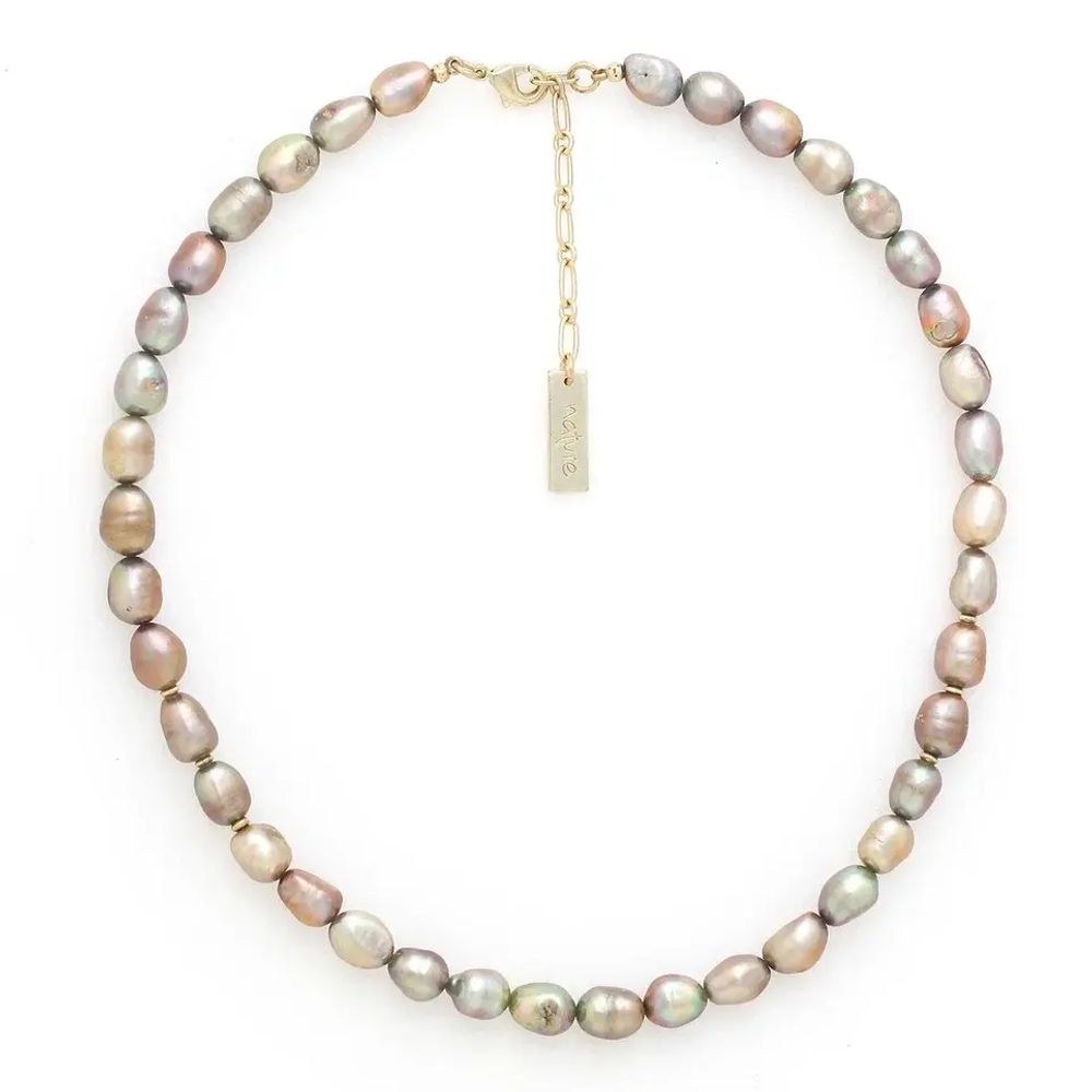 Колье Nature Bijoux, L'ile Rousse, с жемчугом, NB25.2-15-43644 (оливковый)