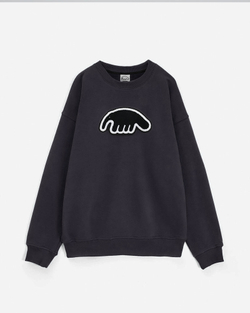 Толстовка ANTEATER Crewneck-Grey-Black-Logo
