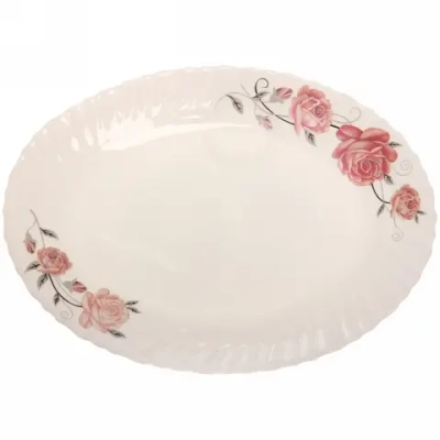 Блюдо сервировочное «Цветочная феерия» 29,5*22,5см стеклокерамика