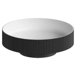 Раковина Boheme Corian 40 801-A антрацит/белая