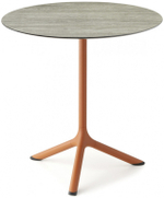 Стол ламинированный обеденный Scab Design Tripe, терракотовый, состаренный серый дуб