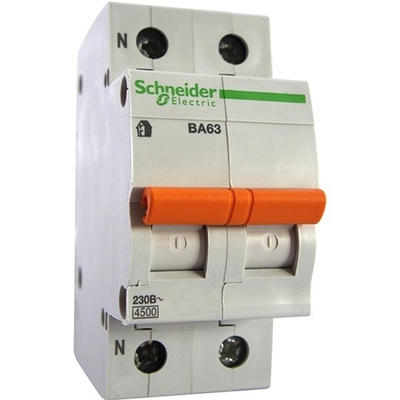 Автоматический выключатель Schneider Electric ВА63 1п+н 16A C 4,5 кА (автомат электрический) 11213