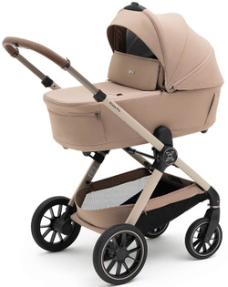 Коляска Agex Prima Pro 3 в 1 с автокреслом i-Team Grey APP232 Beige (Бежевый)