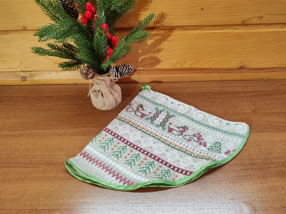 Полотенце кухонное, круглое, 2 шт, вафельное полотно