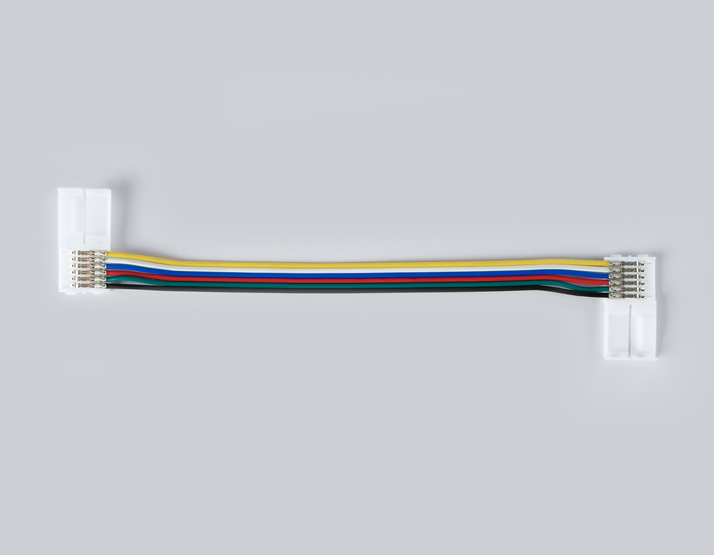 Соединитель гибкий двухсторонний для светодиодной ленты 5050 12/24V (6 конт.) 150 мм GS7851 (5шт)