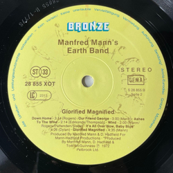 Винтажная виниловая пластинка LP Manfred Mann's Earth Band, Glorified Magnified (Германия 1977)