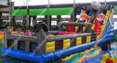 Надувной батут "Космический гость", 16*4*5,5 м