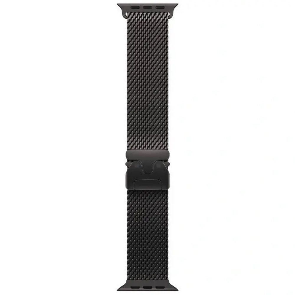 Apple Watch Ultra 2 (2024) GPS+Cellular 49mm, Black Titanium, Titanium Milanese Loop "Black", размер L 180-210mm (MX5V3)