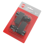 Набор дизайн-вентилей Royal Thermo CUBE прямой (черный) 1/2"