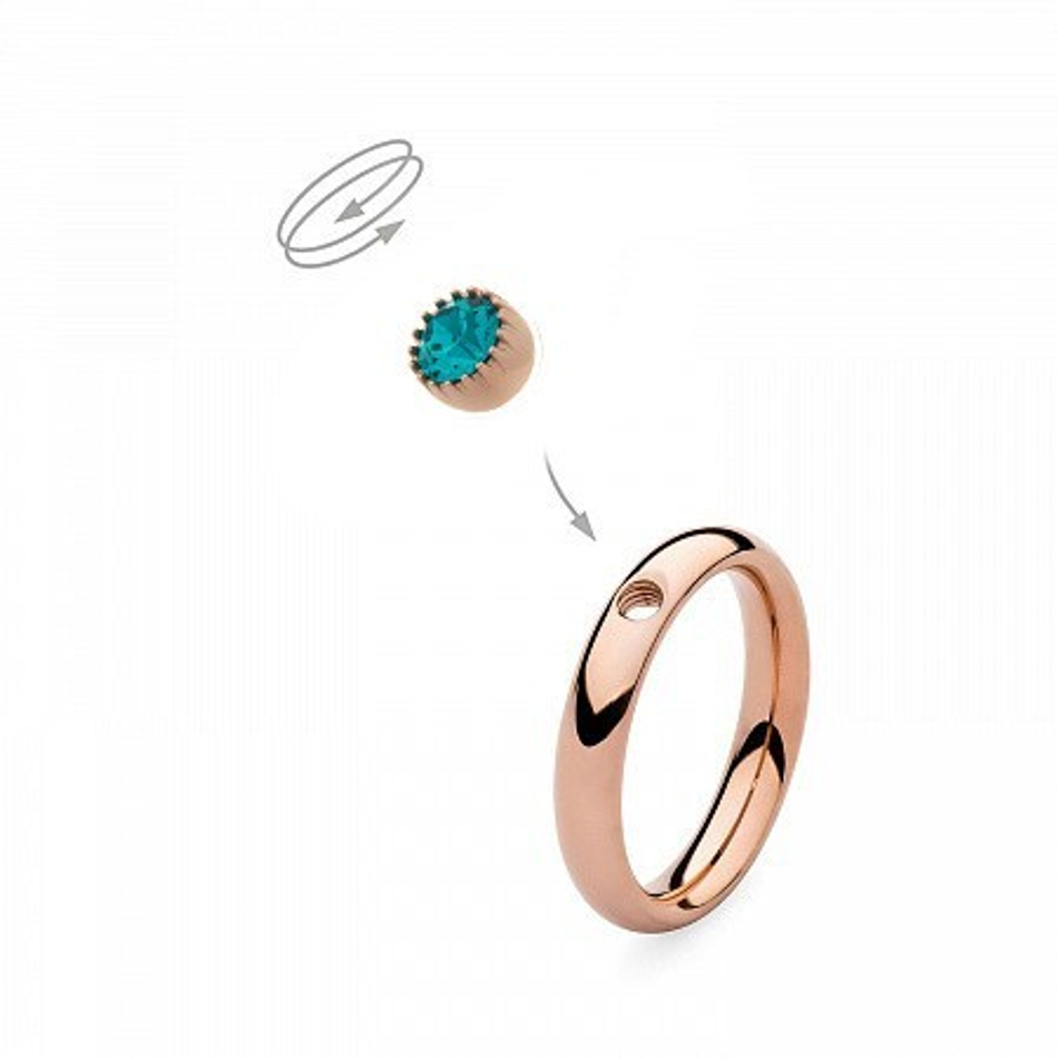 Шарм Qudo London Blue Zircon 617281 BL/RG