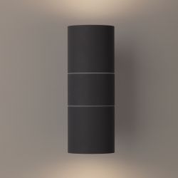WL28 GY Подсветка ЭРА Декоративная подсветка 2*GU10 MAX35W IP54 серый | Настенная подсветка