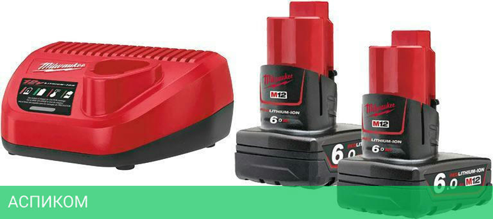 Аккумулятор с зарядным устройством для инструмента Milwaukee M12 NRG-602 (4933451903)