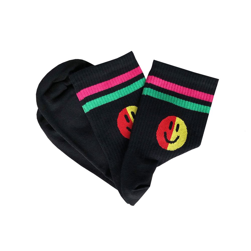 Носки Comradonna Art Smile черные