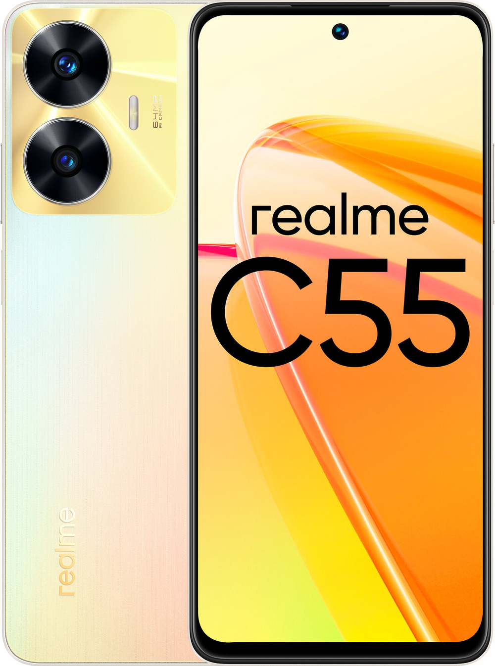 Смартфон realme C55 8/256 ГБ RU, Dual nano SIM, sunshower