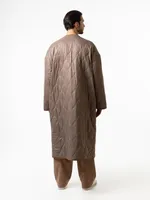 Куртка Dryg стежка длинная песочная